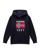 NAPAPIJRI Sweatshirt 'MATS'  marin / navy / rød / hvid