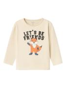 NAME IT Shirts 'NMMOLANDER'  lysebeige / blå / orange / sort