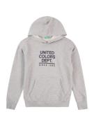 UNITED COLORS OF BENETTON Sweatshirt  grå / sort