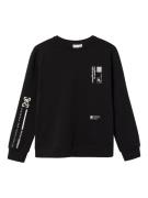 NAME IT Sweatshirt  sort / hvid