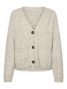 VERO MODA Cardigan 'VMBoom'  beige-meleret