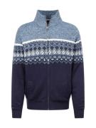 Jack's Cardigan  navy / lyseblå / hvid