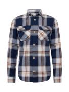 JACK & JONES Skjorte 'JJEDARREN'  navy / brun / hvid