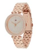 TOMMY HILFIGER Analogt ur 'NATALIE'  rosa guld / transparent