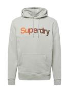 Superdry Sweatshirt  lysegrå / orange