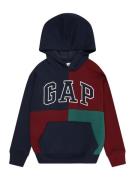 GAP Sweatshirt  navy / grøn / mørkerød