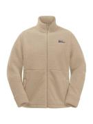 JACK WOLFSKIN Funktionsfleecejakke 'FELSLICHT'  mørkebeige