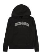 Jack & Jones Junior Sweatshirt 'JJECALEB'  sort / hvid