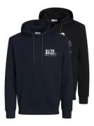 JACK & JONES Sweatshirt 'Luke'  navy / grå / sort / hvid