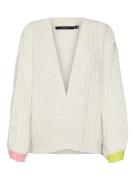 VERO MODA Cardigan 'INGRID'  creme / lemon / gammelrosa