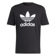 ADIDAS ORIGINALS Bluser & t-shirts 'Adicolor Trefoil'  sort / hvid