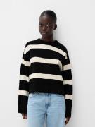 Bershka Pullover  sort / hvid