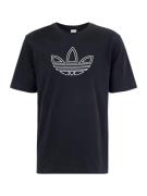 ADIDAS ORIGINALS Bluser & t-shirts 'OUTLINE'  sort / hvid