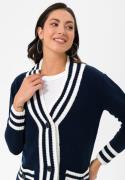 Felix Hardy Cardigan  navy / hvid