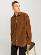 JACK & JONES Skjorte 'JORBLICHER'  cognac