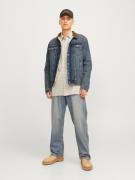 JACK & JONES Overgangsjakke 'JJIJEAN'  blue denim / cognac