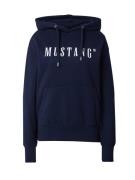 MUSTANG Sweatshirt 'Margo'  navy / hvid