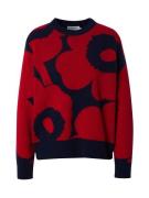 Marimekko Pullover 'VALU'  mørkeblå / brandrød