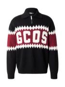 GCDS Pullover  vinrød / sort / hvid