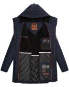 STONE HARBOUR Vinterparka 'Ragaan'  navy / neonorange / sort