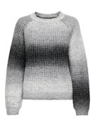 JDY Pullover 'JDYELIZA'  grå / lysegrå / sort