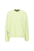 ALPHA INDUSTRIES Sweatshirt  antracit / lime