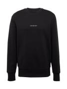 Calvin Klein Jeans Sweatshirt 'CITY GRID MAP'  sort / hvid