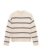 MANGO Pullover 'MARINA'  lysebeige / sort