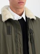 ALPHA INDUSTRIES Overgangsjakke  oliven / uldhvid