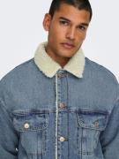 Only & Sons Overgangsjakke 'ONSWILSON'  blue denim