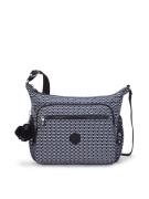 KIPLING Skuldertaske 'GABBIE'  sort / hvid