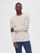 SELECTED HOMME Sweatshirt  ecru / blå