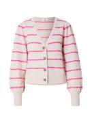 JDY Cardigan 'JDYSIGRID'  greige / fuchsia