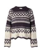 JDY Pullover  blomme / hvid