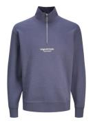 JACK & JONES Sweatshirt 'JORVesterbro'  marin / hvid