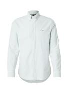 TOMMY HILFIGER Skjorte 'HERITAGE'  mint / hvid