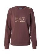 EA7 Emporio Armani Sweatshirt  brun / guld