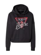 GUESS Sweatshirt  grenadine / sort / sølv / hvid