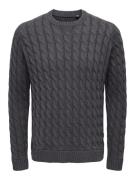 Only & Sons Pullover 'Kicker'  mørkegrå