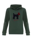 Williot Sweatshirt  mørkegrøn / mørkerød / sort