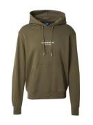 JACK & JONES Sweatshirt 'JORVESTERBRO'  khaki / hvid