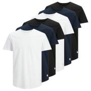 JACK & JONES Bluser & t-shirts  blå / sort / hvid