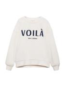 MANGO KIDS Sweatshirt 'DUBLINI'  ecru / marin