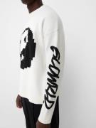 Bershka Pullover  sort / offwhite