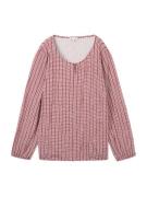 TOM TAILOR Bluse  lys pink / rubinrød / hvid