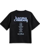 SOMETIME SOON Shirts 'Karma'  lyseblå / sort