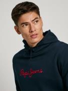 Pepe Jeans Sweatshirt 'New Joe'  mørkeblå / rød