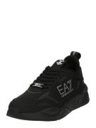 EA7 Emporio Armani Sneaker low  sølvgrå / sort