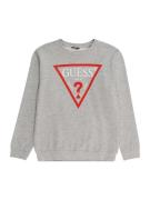 GUESS Sweatshirt  grå-meleret / rød / hvid