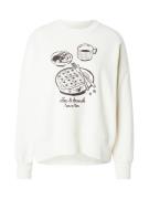 Abercrombie & Fitch Sweatshirt 'COFFEE'  sort / hvid